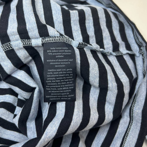 EUC TOMMY HILFIGER Striped Nautical Scoop Neck Long Sleeve Blue Women's Top XL - Picture 5 of 6